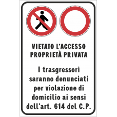 cartello divieto di accesso cartello vietato ingresso 4